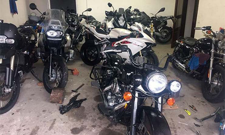 motorcycle chop shop theft
